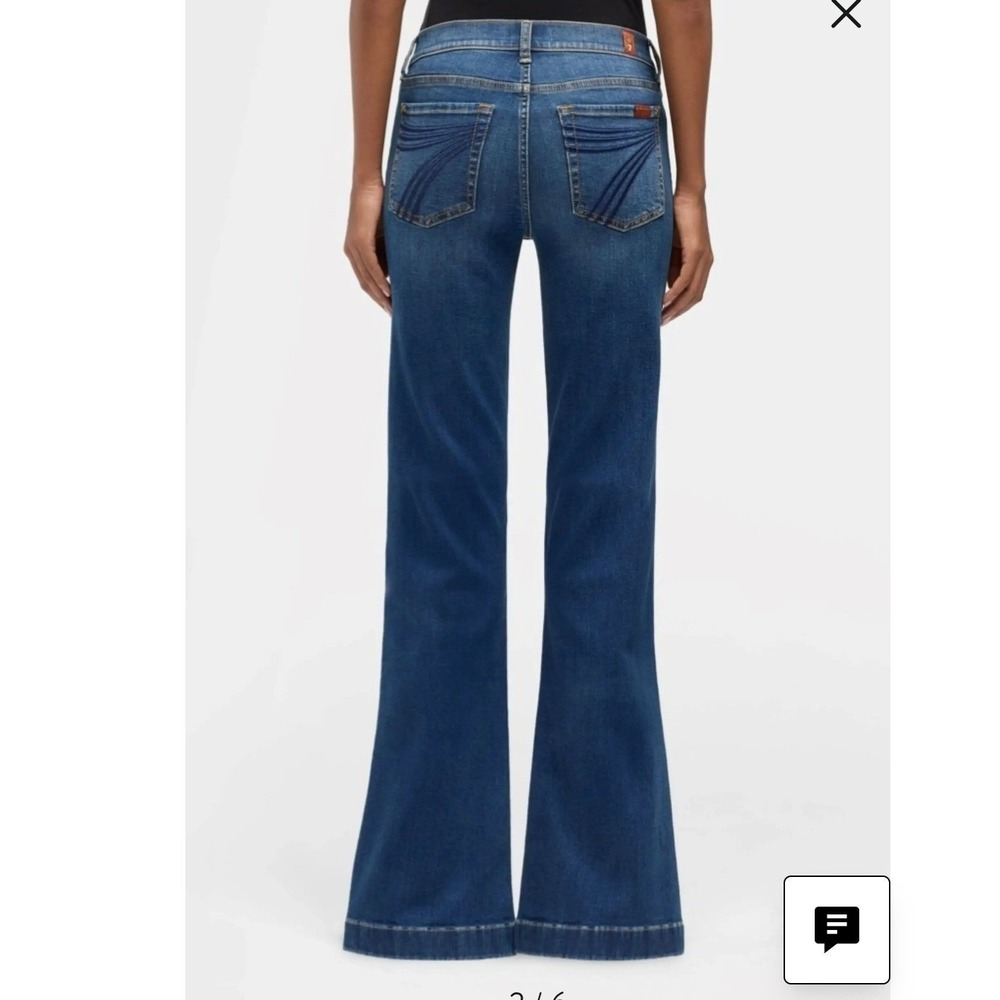 NWT 7 For All Mankind Modern Dojo Luxe Vintage Oceanstone Womens 32 x 34 - Picture 9 of 9